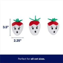 Frisco Halloween Ghost Strawberries Plush Cat Toy With Catnip, 3 Count 7 Frisco Halloween Ghost Strawberries Plush Cat Toy With Catnip, 3 Count -Hot Sale Pet Supplies 354127 PT1. AC SS1800 V1689877599