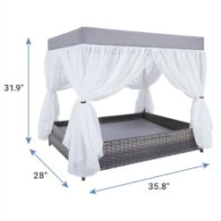 Frisco Outdoor Wicker Canopy Dog Bed 8 Frisco Outdoor Wicker Canopy Dog Bed -Hot Sale Pet Supplies 356071 PT1. AC SS1800 V1657657125