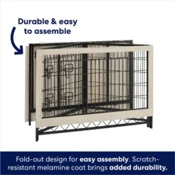 Frisco Easy Set-Up Wood Furniture Style Dog Crates 14 Frisco Easy Set-Up Wood Furniture Style Dog Crates -Hot Sale Pet Supplies 363840 PT3. AC SS1800 V1685459481