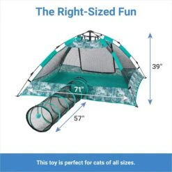 Frisco Mesh Outdoor Pop-up Cat Playpen Tent & Tunnel -Hot Sale Pet Supplies 371209 PT1. AC SS1800 V1663162437