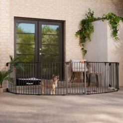 Frisco Outdoor Galvanized Steel 8-Panel Configurable Gate And Playpen With Oxford Roof -Hot Sale Pet Supplies 507086 PT4. AC SS1800 V1668631346