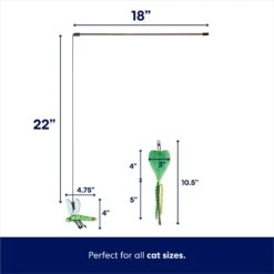 Frisco Leaf & Dragonfly Interchangeable Teaser Wand Cat Toy With Catnip -Hot Sale Pet Supplies 525982 PT1. AC SS1800 V1669411110