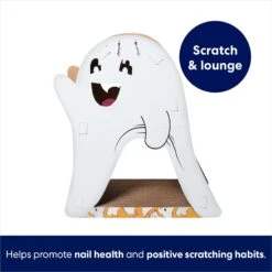 Frisco Halloween Cutie Ghost Cardboard Cat House With Catnip -Hot Sale Pet Supplies 668358 PT2. AC SS1800 V1689351045