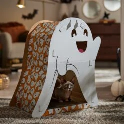 Frisco Halloween Cutie Ghost Cardboard Cat House With Catnip -Hot Sale Pet Supplies 668358 PT4. AC SS1800 V1689283702