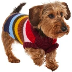 Frisco Chunky Knit Multi-Stripe Dog & Cat Sweater -Hot Sale Pet Supplies 718662 PT2. AC SS1800 V1703184683