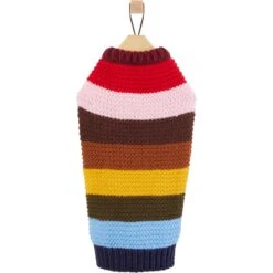 Frisco Chunky Knit Multi-Stripe Dog & Cat Sweater -Hot Sale Pet Supplies 718662 PT3. AC SS1800 V1692977992