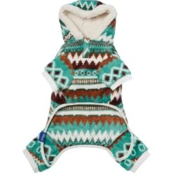 Frisco Fairisle Cozy Plush Fleece Dog & Cat PJs, Green -Hot Sale Pet Supplies 719054 PT5. AC SS1800 V1692720277