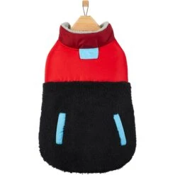 Frisco Medium Weight Retro Colorblock Mixed Media Dog & Cat Coat -Hot Sale Pet Supplies 719462 PT3. AC SS1800 V1692978911