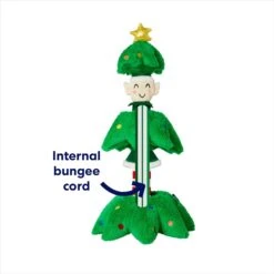 Frisco Holiday Elf In A Tree Bungee Plush Squeaky Dog Toy -Hot Sale Pet Supplies 739846 PT2. AC SS1800 V1695045362