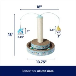 Frisco Holiday Arctic Friends Interactive Scratcher Cat Toy With Catnip -Hot Sale Pet Supplies 740118 PT1. AC SS1800 V1694809545