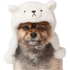 Frisco Plush Polar Bear Dog & Cat Hat -Hot Sale Pet Supplies 745614 PT2. AC SS1800 V1694802014
