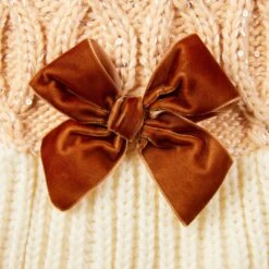 Frisco Cable Knit Dog & Cat Sweater Dress With Velvet Bow -Hot Sale Pet Supplies 745838 PT6. AC SS1800 V1694794127