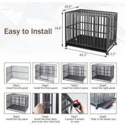 SMONTER Two Doors Heavy Duty Dog Crate -Hot Sale Pet Supplies 904190 PT5. AC SS1800 V1688398420
