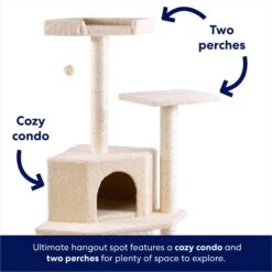 Frisco 52-in Faux Fur Cat Tree & Condo -Hot Sale Pet Supplies 92261 PT3. AC SS1800 V1667227606