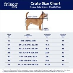 Frisco XX-Large Heavy Duty Double Door Wire Dog Crate, 54 Inch -Hot Sale Pet Supplies 97489 PT2. AC SS1800 V1667859374