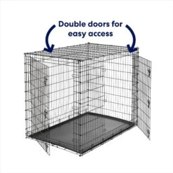 Frisco XX-Large Heavy Duty Double Door Wire Dog Crate, 54 Inch -Hot Sale Pet Supplies 97489 PT3. AC SS1800 V1667228484