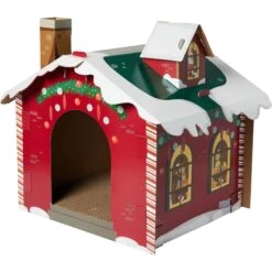 Frisco Holiday Log Cabin Cardboard Cat House & Frisco Holiday Santa's Workshop Cardboard Cat House -Hot Sale Pet Supplies 986198 PT5. AC SS1800 V1698257790