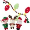 Frisco Holiday Santa's Helpers Plush Squeaky Dog Toy, 3 Count & Frisco Holiday Lights Plush With Rope Squeaky Dog Toy -Hot Sale Pet Supplies 986206 MAIN. AC SS1800 V1698258117