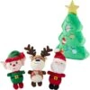 Frisco Holiday Santa's Helpers Plush Squeaky Dog Toy, 3 Count & Frisco Holiday Tree Thin Plush Squeaky Dog Toy -Hot Sale Pet Supplies 986222 MAIN. AC SS1800 V1698257736