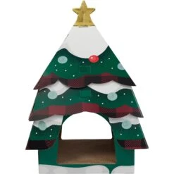 Frisco Holiday Log Cabin Cardboard Cat House & Frisco Holiday Christmas Tree Cardboard Cat House -Hot Sale Pet Supplies 986238 PT7. AC SS1800 V1698258117