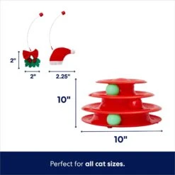 Frisco Holiday Santa Hat & Mistletoe Cat Tracks Cat Toy & Frisco Holiday Gingerbread Interactive Cat Scratcher Cat Toy With Catnip -Hot Sale Pet Supplies 986246 PT2. AC SS1800 V1698258056