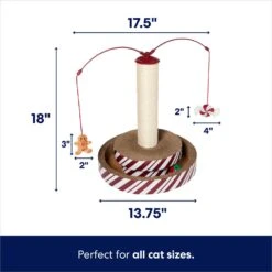 Frisco Holiday Santa Hat & Mistletoe Cat Tracks Cat Toy & Frisco Holiday Gingerbread Interactive Cat Scratcher Cat Toy With Catnip -Hot Sale Pet Supplies 986246 PT6. AC SS1800 V1698258116